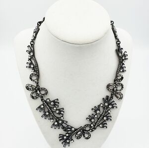 - Statement Necklace • Gunmetal w/ Gray Bling
